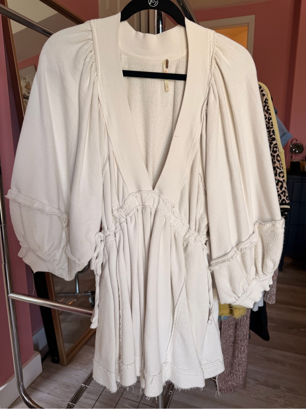Free People Cream Boho Tunic